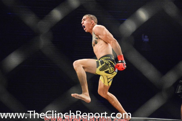 Albert Morales needs only 20 seconds to leap beyond the RFA cage and inside the UFC Octagon.